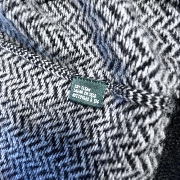 Lauren Ralph Lauren Zip Cardigan Sweater Womens Medium Lambswool Herringbone - Picture 5 of 13